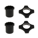 4x Black Mic Wireless Protection Rings Roller Rod Sleeve for Mic Parts
