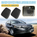 2pcs Black Automobile Brake Clutch Pedal Rubber Pad Cover Set for Acura Accord
