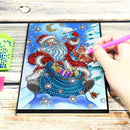 DIY Santa Claus Special Shaped Diamond Painting 50 Pages A5 Sketchbook Gift