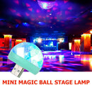 Crystal Ball Colorful Effect Lights USB Powered Disco Light Voice Control Lamp