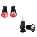 2 Pair Cycle Bike Handlebar End Plugs Bicycle Handle Bar Grips Cap Black Red