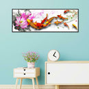 5D DIY Full Drill Diamond Painting Happy Carp Fish Cross Stitch Embroidery