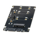 Mini Pcie mSATA SSD to 2.5 inch SATA3 Adapter Card with Case 7 mm Thickness