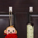 6X Glue Kitchen Wall Door Stainless Steel Square Stick Holder Hook Hanger JR