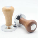 51Mm Steel Base Wood Handle Tamper Coffee Powder Hammer Customized Coffee A
