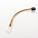 5PCS PCI-E Graphic Card Power Connector Cable Adapter Dual 4-Pin to 6-Pin MoleME