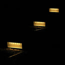 Solar Power Wall Light Outdoor Waterproof Lamp (Warm White Light) A