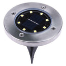8LED Solar Powered Buried Ground Light Outdoor Path Garden Decking Lamp A