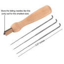 60 Pieces 3 Sizes Felting Needles Wool Felt Tools with 3 Pieces Clear Bottl