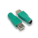Green PS2 Female to USB Male Port Mouse Adapter Converter Connector for Keyboard