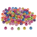 100pcs Fashion Flower Beads Spacer Beads Charm for DIY Jewelry Making 10mm
