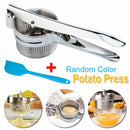 Kitchen Stainless Steel Potato Ricer Masher Fruit Vegetable Press+Scraper Kit