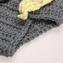 Newborn Baby Infant Crochet Knitted Hat Suspender Pants Photography Props