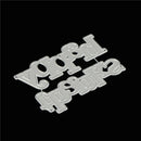 Thanks Happy Alphabet Metal Cutting Dies For DIY Scrapbook Album Paper Cards FT