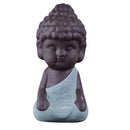 4PCS Mini Buddha Monk Statue Home Decor Tea House Ceremony Tabletop Ornament