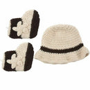 Cute Crochet newborn photography Props Handmade Western Cowboy baby Hat And