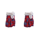2PCS Female Pet Dog  Princess Dress Clothes Costume Skirt Apparel Red_M/L