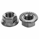 Diameter M10x1.5mm 304 Stainless Steel Serrated Hex Flange Nuts 12pcs G4Y7