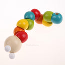 Wooden Toys Cute Insects Shape Block Toys Rainbow Color For 0-3 Years Old Kids