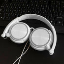 Wired Headset Stereo Heavy Bass Gaming Calling Earphones Over Ear White