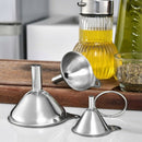 3Pcs Multifunctional Stainless Steel Funnel Essentail Oil Water Spices Wine U9M7
