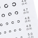 1PC Fashion Standardized C Eye Chart Visual Testing Chart for Pilo@