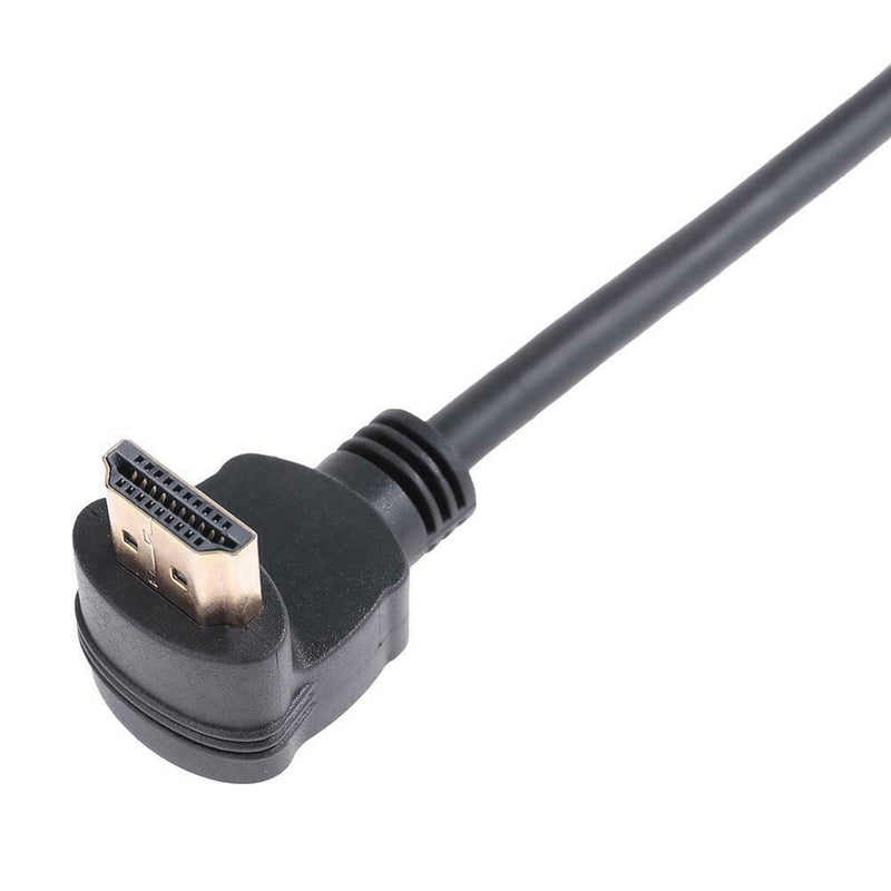15cm 90 Degree Elbow HDMI Male Port to HDMI Female Port Extender Cable