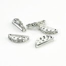 50pcs Crystal Rhinestone 3-Holes Metal Bar Spacer Findings Loose Beads 1 LWF
