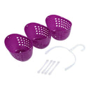 3-Tier Plastic Basket Shower Caddy Hanging Rack Tidy Shelf Organiser StorageY3Z8
