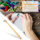 Embroidery Crochet Hook Wooden Handle French Crochet Sewing Needles Craft AU