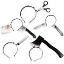 1Pcs Wearing Axe Hair Hoop Halloween Tidy Realistic Head Buckle Headband He M1U9