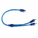 3 pcs Audio connection for 1 RCA female to 2 RCA male adapter splitter Cabl W4Z3