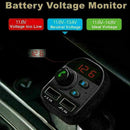 Car Bluetooth 5.0 Receiver FM Transmitter Dual USB Lighter Charger Ciga Car R1N1