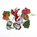 8pcs DIY Full Drill Special Shaped Diamond Painting Cartoon Fashion Keyring Kits
