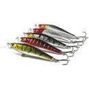 5Pcs Large Minnow Saltwater Fishing Lure Crankbait Hooks Bass Soft Bait Kit