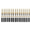 Replacement Pack Of 15 TRS Plugs 3.5mm Solder Type DIY Audio Cable Headphone