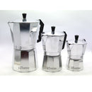 Aluminum Coffee Moka Maker Coffee Cup Expresso Latte Stove Percolator 3 Cups
