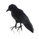 Black Crow Realistic Feather Artificial Bird Raven For Halloween Party Decor