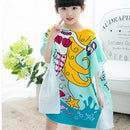 Fish Pattern Children Beach Towel Cartoon Hooded Boys Girl Baby Bath Towel