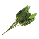 2pcs 49cm Artificial Plant Plastic Taro Leaf Realistic Plant Table Decor