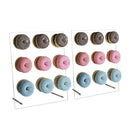 Acrylic Donut Display Wall Stand Reusable for Wedding Party Christmas Treats