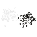 200 Pieces Darts O- Dart Shaft Rubber Protector Round Guard Rings - Black White
