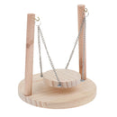 Bird Stand Wood Perch Swing for Parrot Macaw African Grey Parakeet Cockatiel