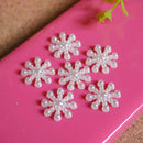 100pcs Snowflake Flatback Embellishments Christmas Craft  DIY Tools