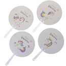 Hand Fan Cute Travel Fan Unicorns cactus cat Shape Cloth Fan Japanese Style ME