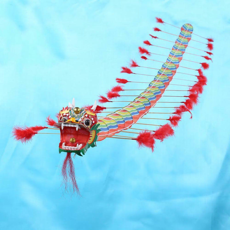 Chinese Traditional Dragon Kite Plastic Foldable Children Outdoors Toys