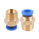 10 pcs Compressed Air Hose 13mm Male Thread 6mm Hose Connection Quick Fitti M5N5