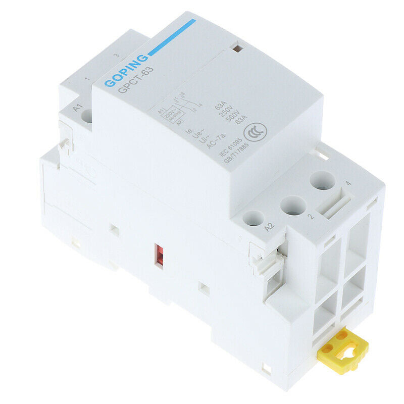 TOCT1 2P 63A 220V/230V 50/60HZ Din rail Household ac Modular contacto N uW