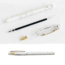 0.7mm Nordic Marble Style Gel Pen Refill Black Ink School Office Supply H2W A2S9