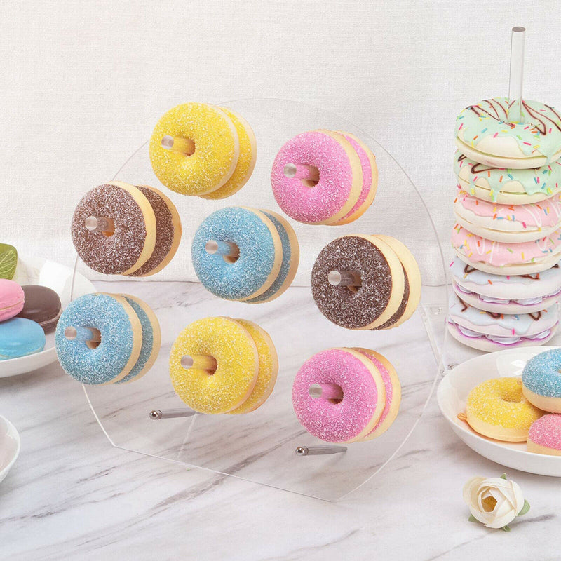 Acrylic Donut Wall Stand Donut Party Decoration Donut Holder Decoration D